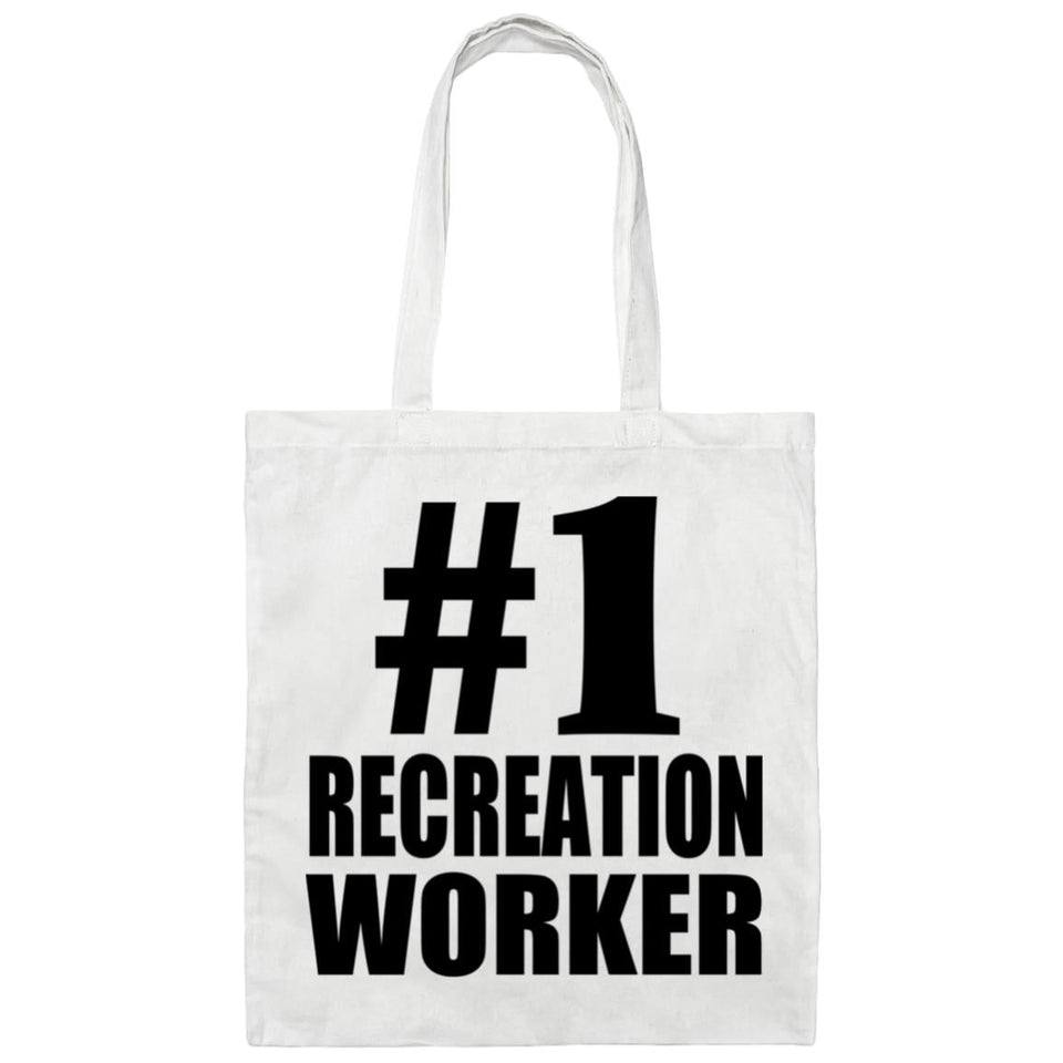 Number One #1 Recreation Worker - Tote Bag White