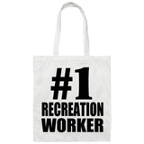 Number One #1 Recreation Worker - Tote Bag White