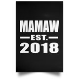 Mamaw Established EST. 2018 - Poster Portrait
