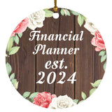 Financial Planner Established Est. 2024 - Circle Ornament A