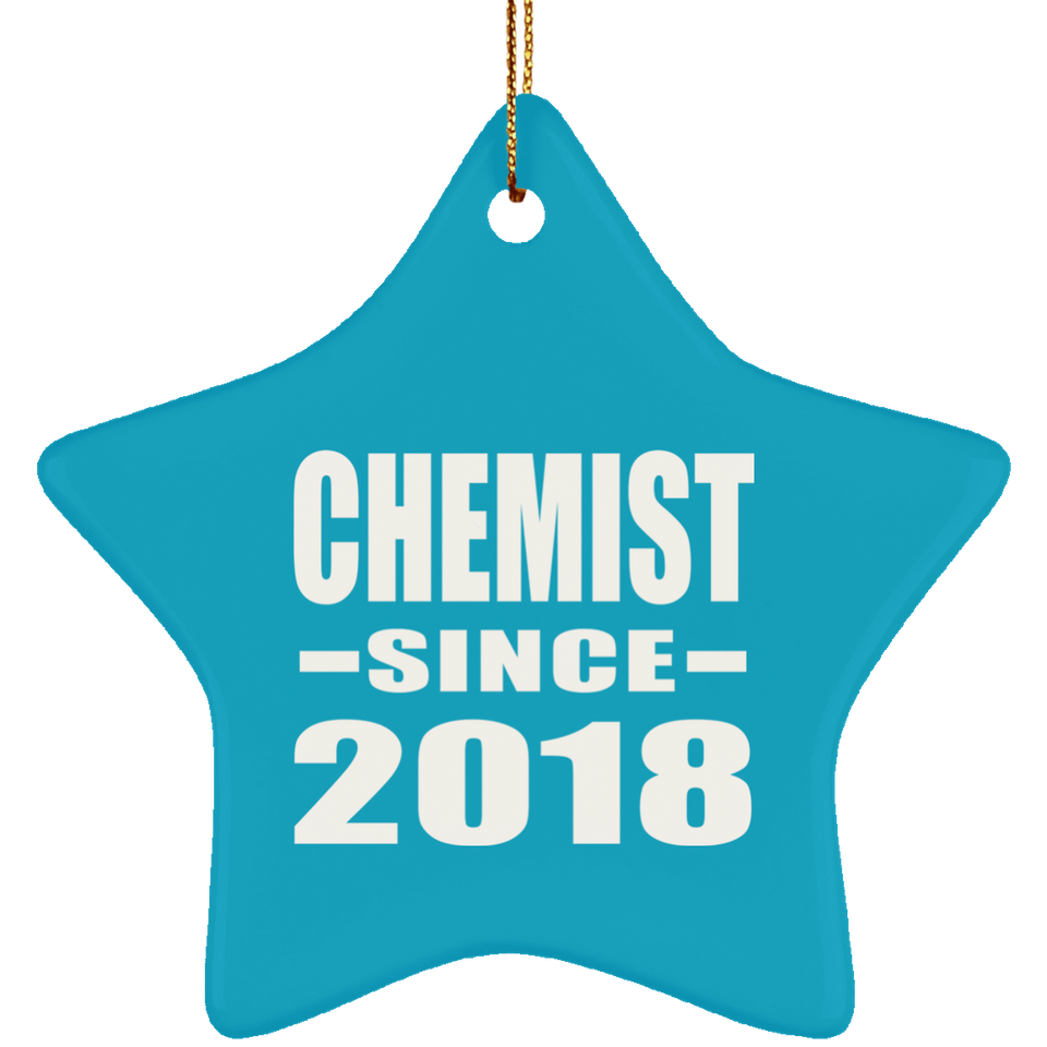 Chemist Since 2018 - Star Ornament
