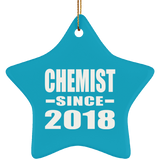 Chemist Since 2018 - Star Ornament