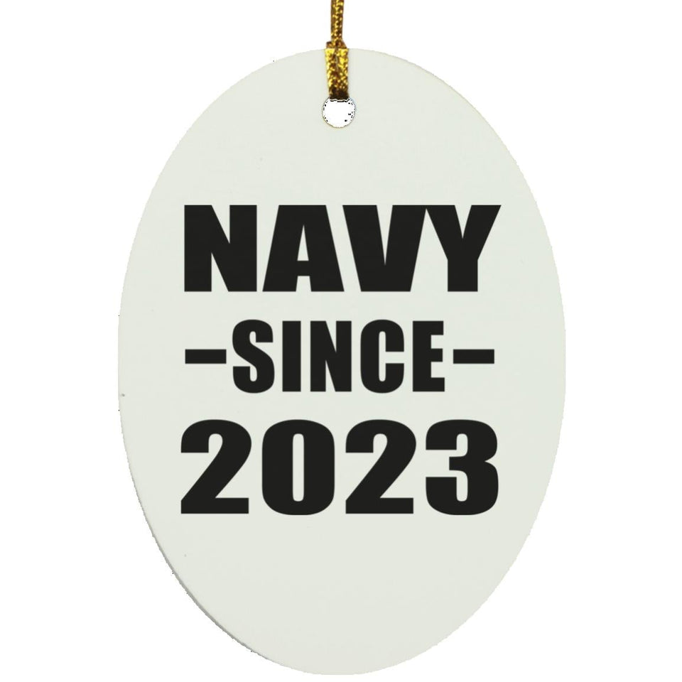 Navy Since 2023 - Oval Ornament