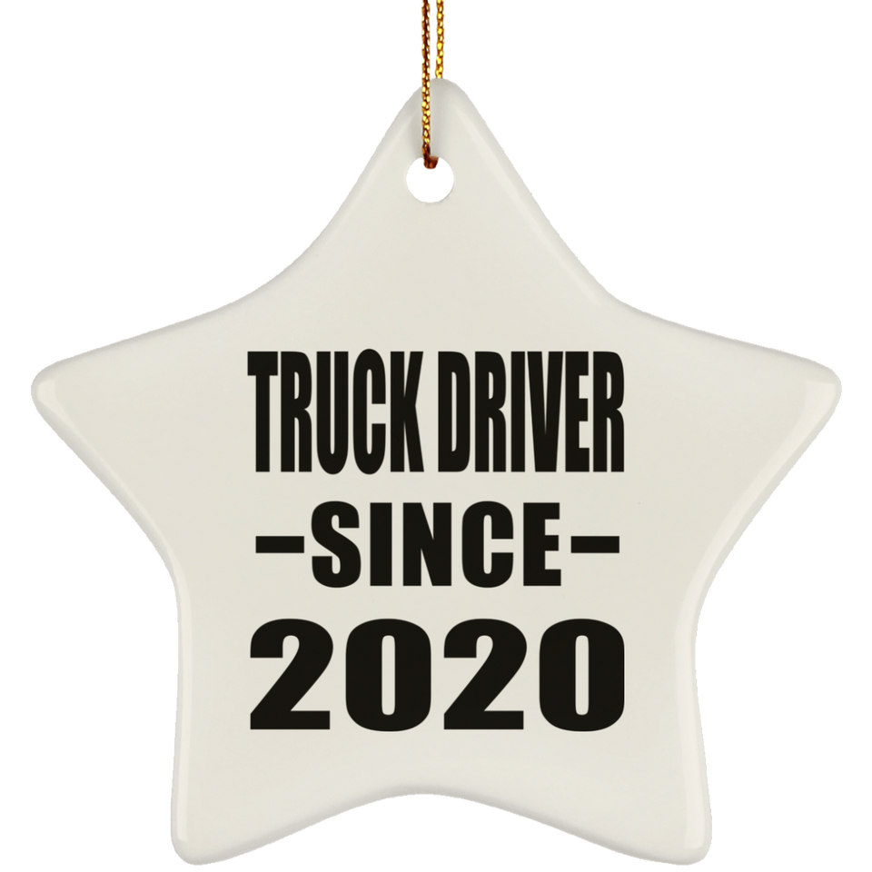 Truck Driver Since 2020 - Star Ornament