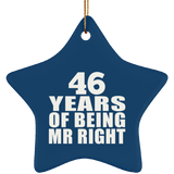 46th Anniversary 46 Years Of Being Mr Right - Star Ornament