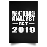 Market Research Analyst Established EST. 2019 - Poster Portrait