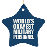 World's Okayest Military Personnel - Star Ornament