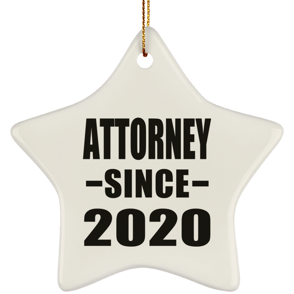 Attorney Since 2020 - Star Ornament