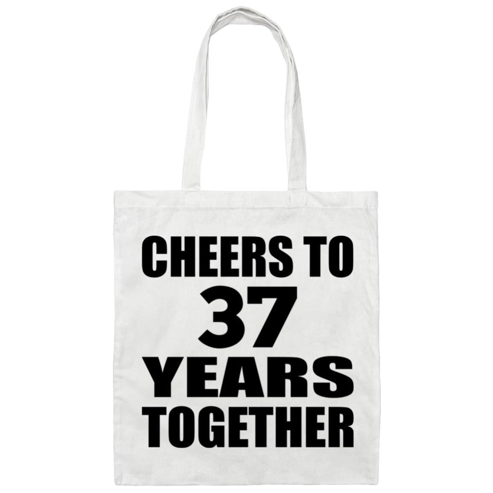 37th Anniversary Cheers To 37 Years Together - Tote Bag White