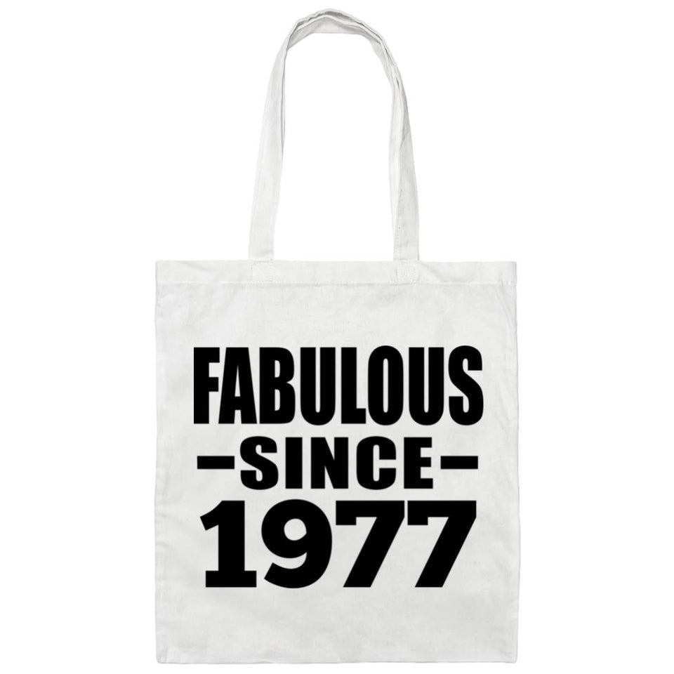 47th Birthday Fabulous Since 1977 - Tote Bag White