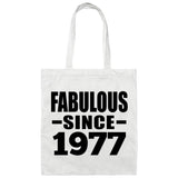 47th Birthday Fabulous Since 1977 - Tote Bag White