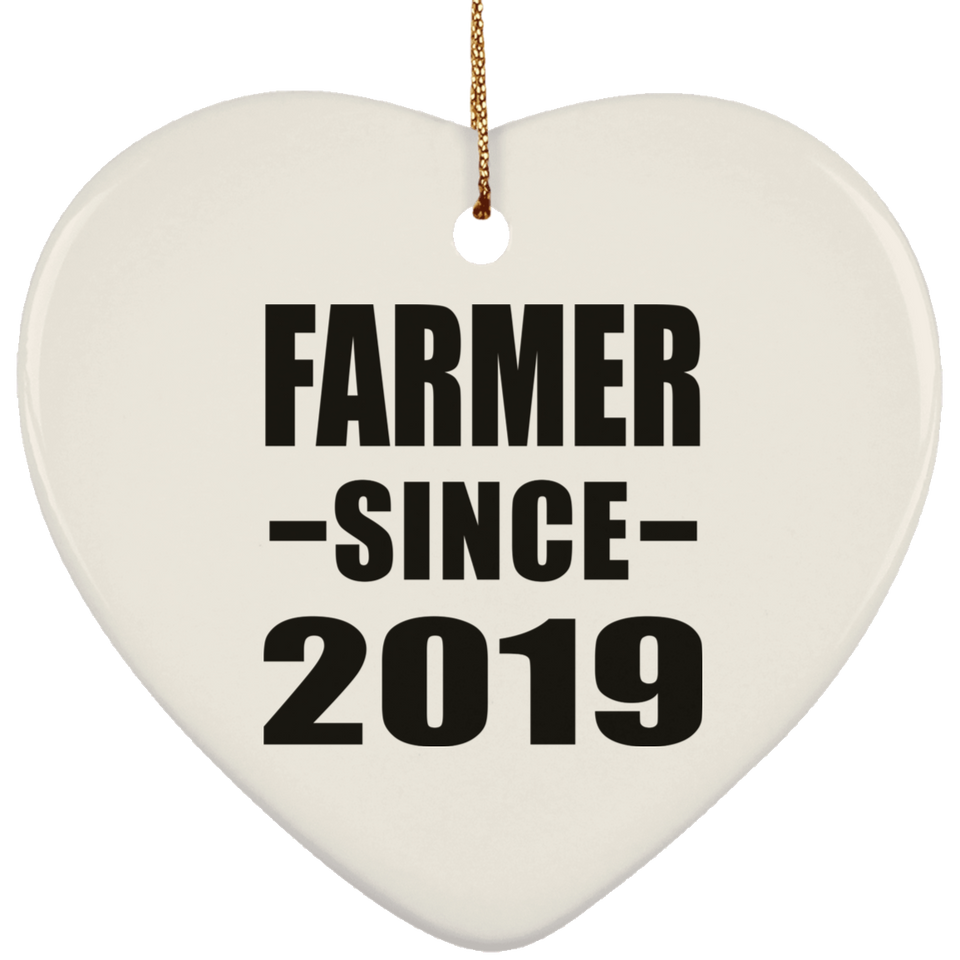 Farmer Since 2019 - Heart Ornament