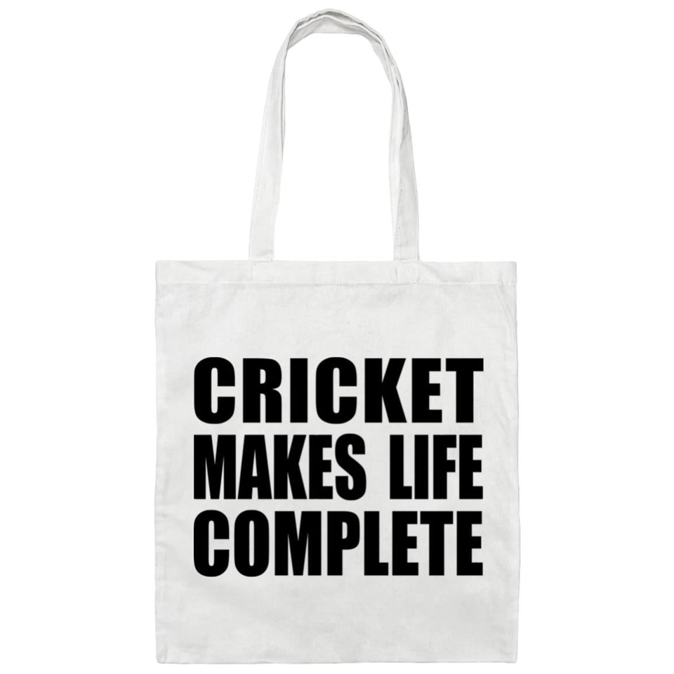 Cricket Makes Life Complete - Tote Bag White