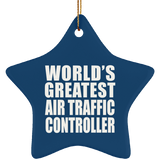 World's Greatest Air Traffic Controller - Star Ornament