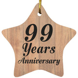 99th Anniversary 99 Years Anniversary - Star Ornament C