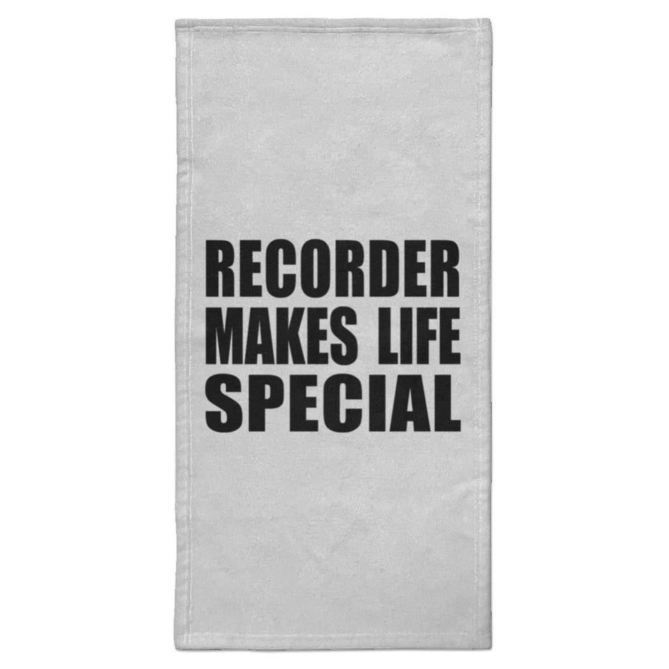 Recorder Makes Life Special - Hand Towel