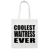 Coolest Waitress Ever - Tote Bag White