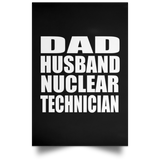 Dad Husband Nuclear Technician - Poster Portrait
