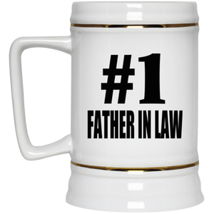 Number One #1 Father In Law - Beer Stein