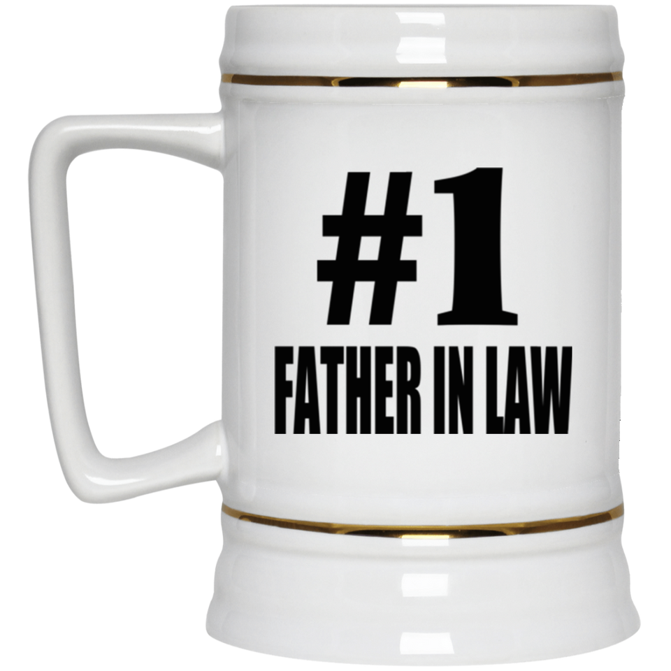 Number One #1 Father In Law - Beer Stein