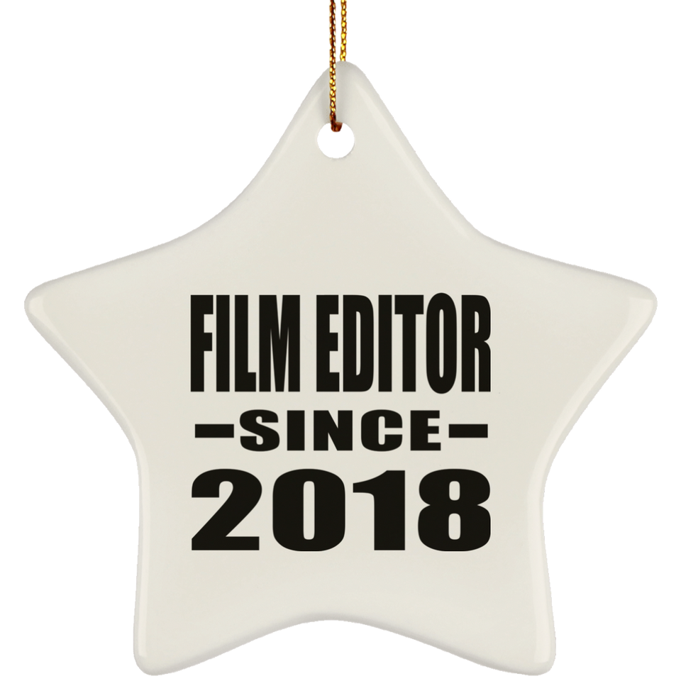 Film Editor Since 2018 - Star Ornament