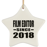 Film Editor Since 2018 - Star Ornament
