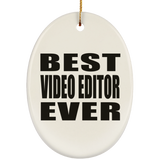 Best Video Editor Ever - Oval Ornament