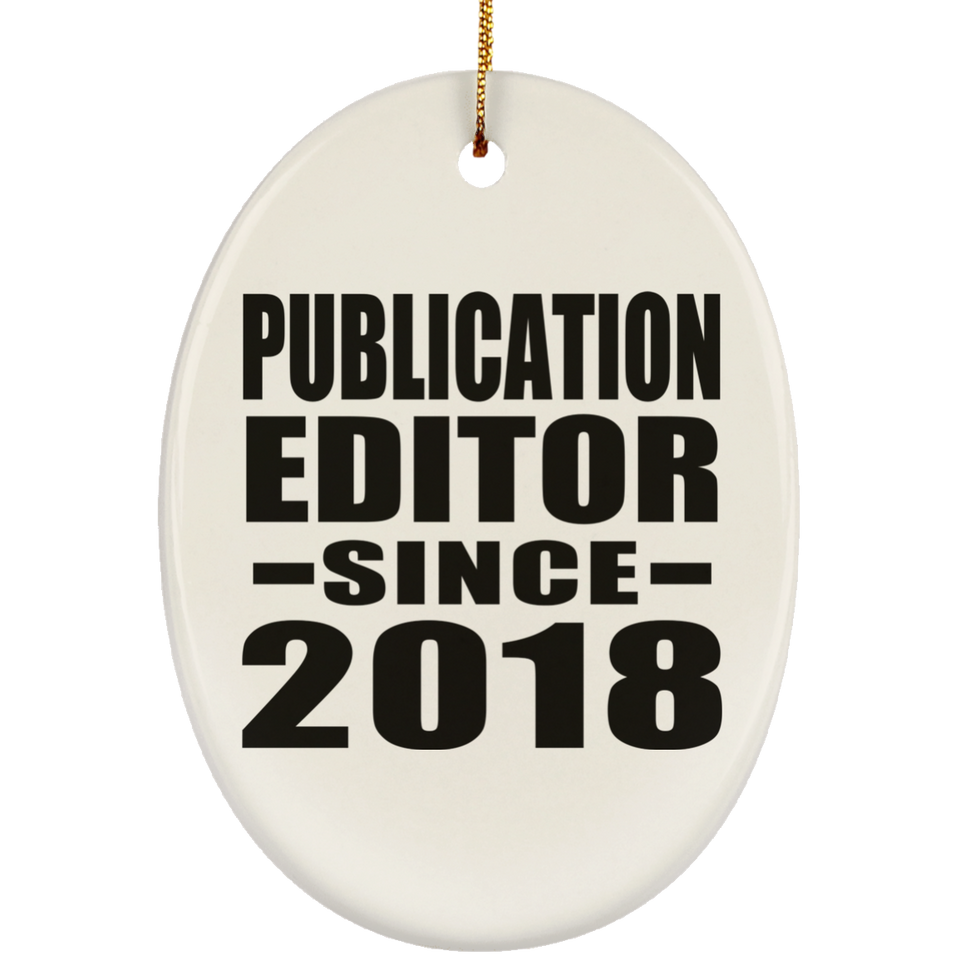 Publication Editor Since 2018 - Oval Ornament