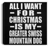 All I Want For Christmas Is My Greater Swiss Mountain Dog - Canvas Square