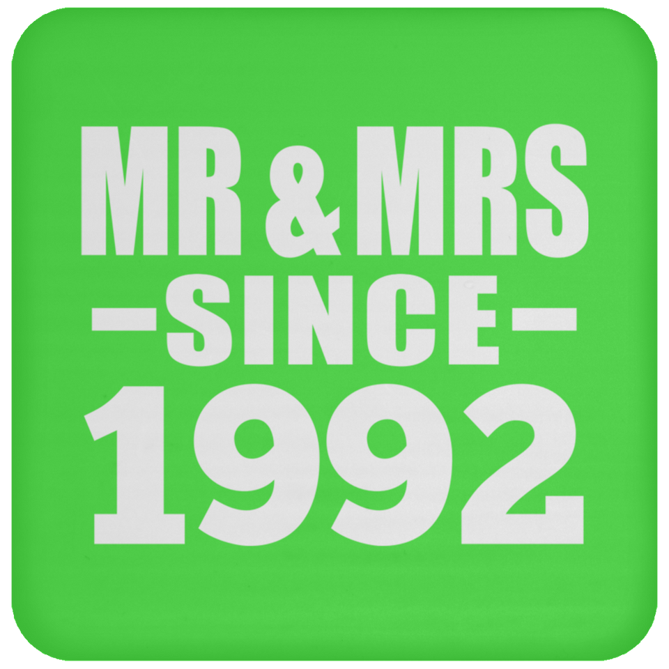 32nd Anniversary Mr & Mrs Since 1992 - Drink Coaster