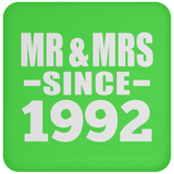 32nd Anniversary Mr & Mrs Since 1992 - Drink Coaster