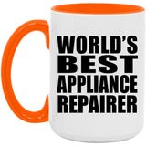 World's Best Appliance Repairer - 15oz Accent Mug Orange