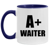 A+ Waiter - 11oz Accent Mug Purple