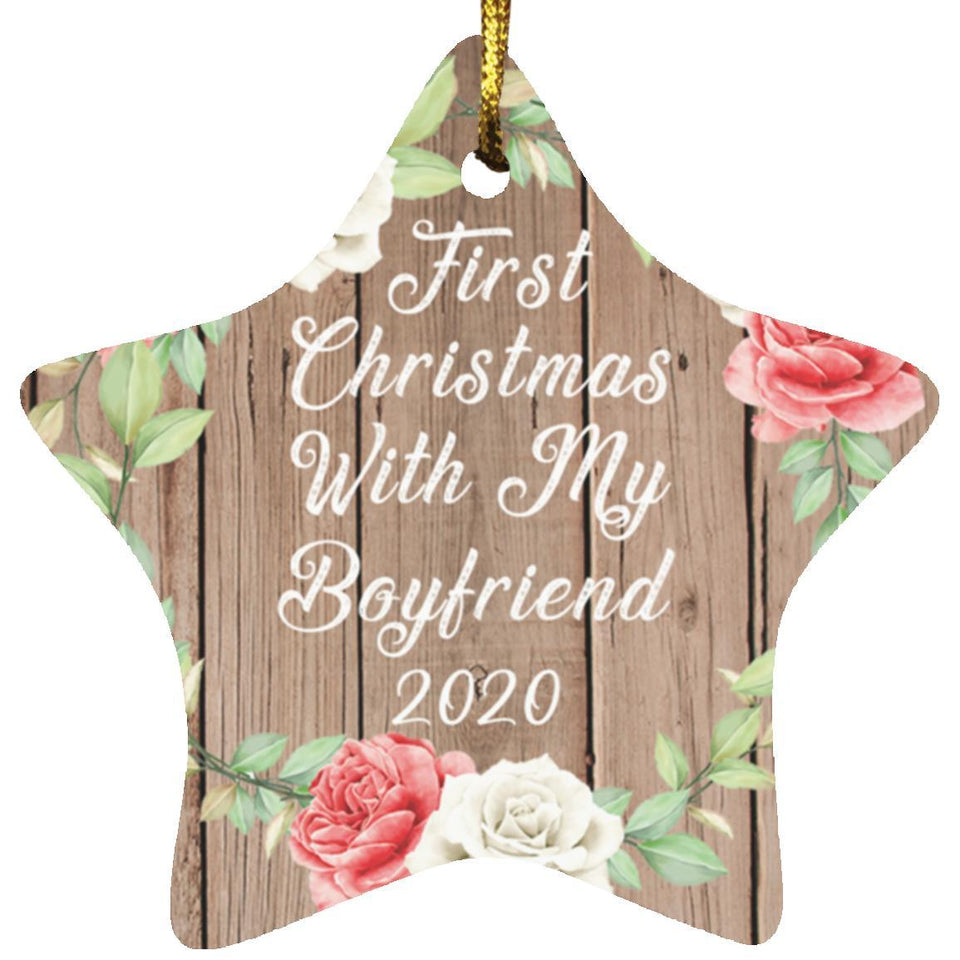 First Christmas With My Boyfriend 2020 - Star Ornament B