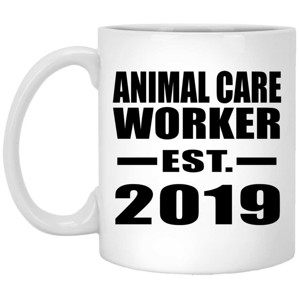 Animal Care Worker Established EST. 2019 - 11oz Coffee Mug