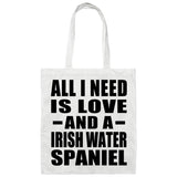 All I Need Is Love And A Irish Water Spaniel - Tote Bag White