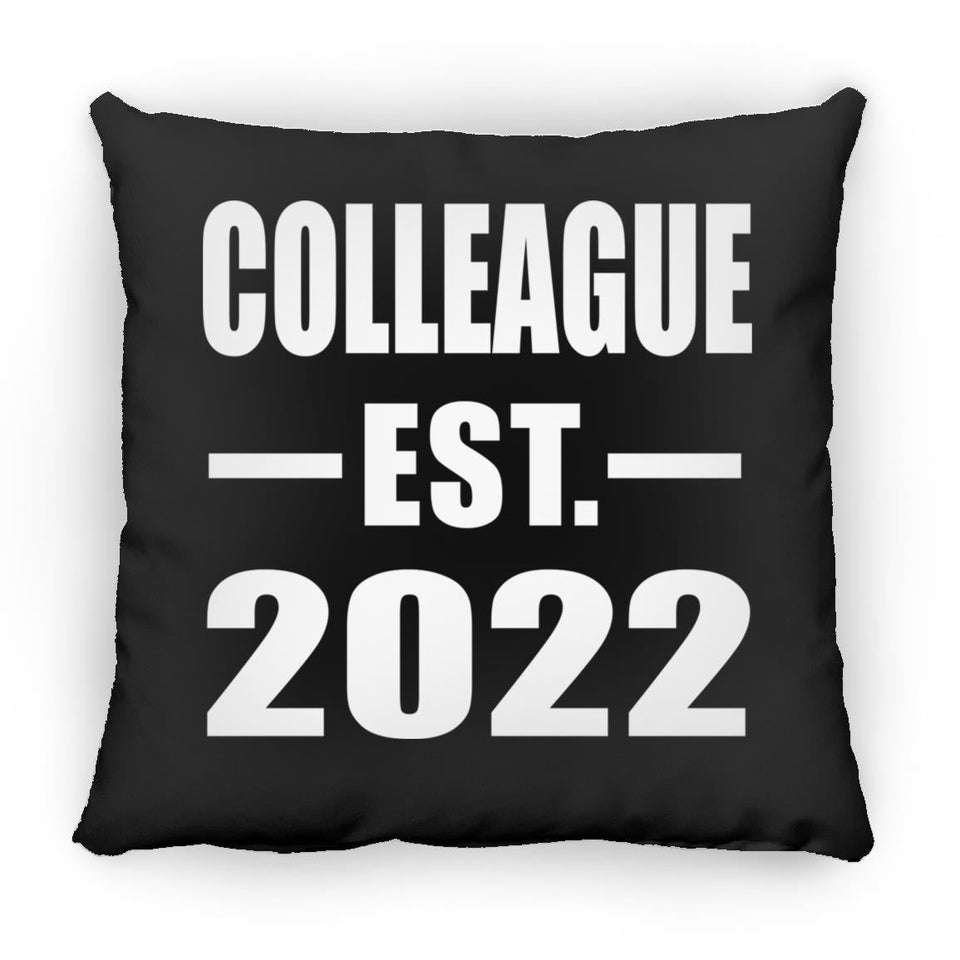 Colleague Established EST. 2022 - Throw Pillow Black