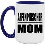 Affenpinscher Mom - 15oz Accent Mug Purple