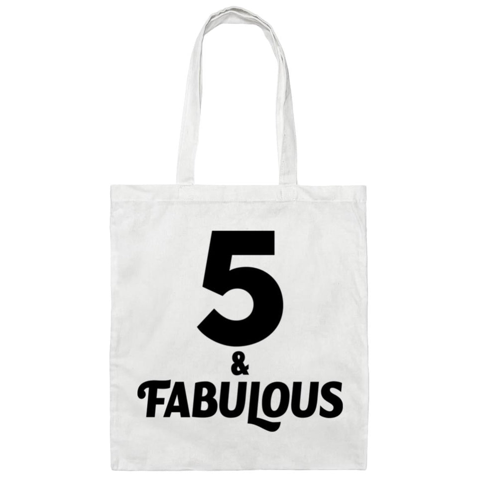 5th Birthday 5 & Fabulous - Tote Bag White