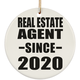 Real Estate Agent Since 2020 - Circle Ornament