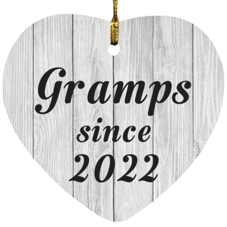 Gramps Since 2022 - Heart Ornament F