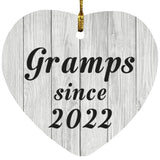 Gramps Since 2022 - Heart Ornament F