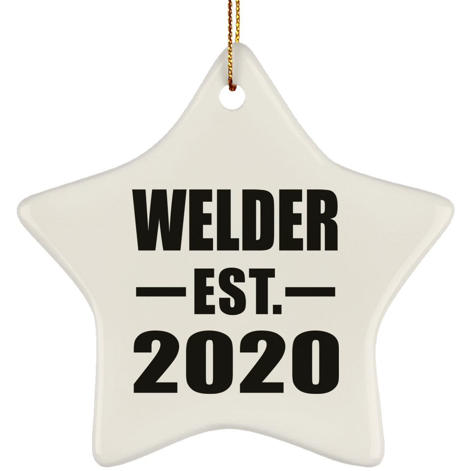 Welder Established EST. 2020 - Star Ornament