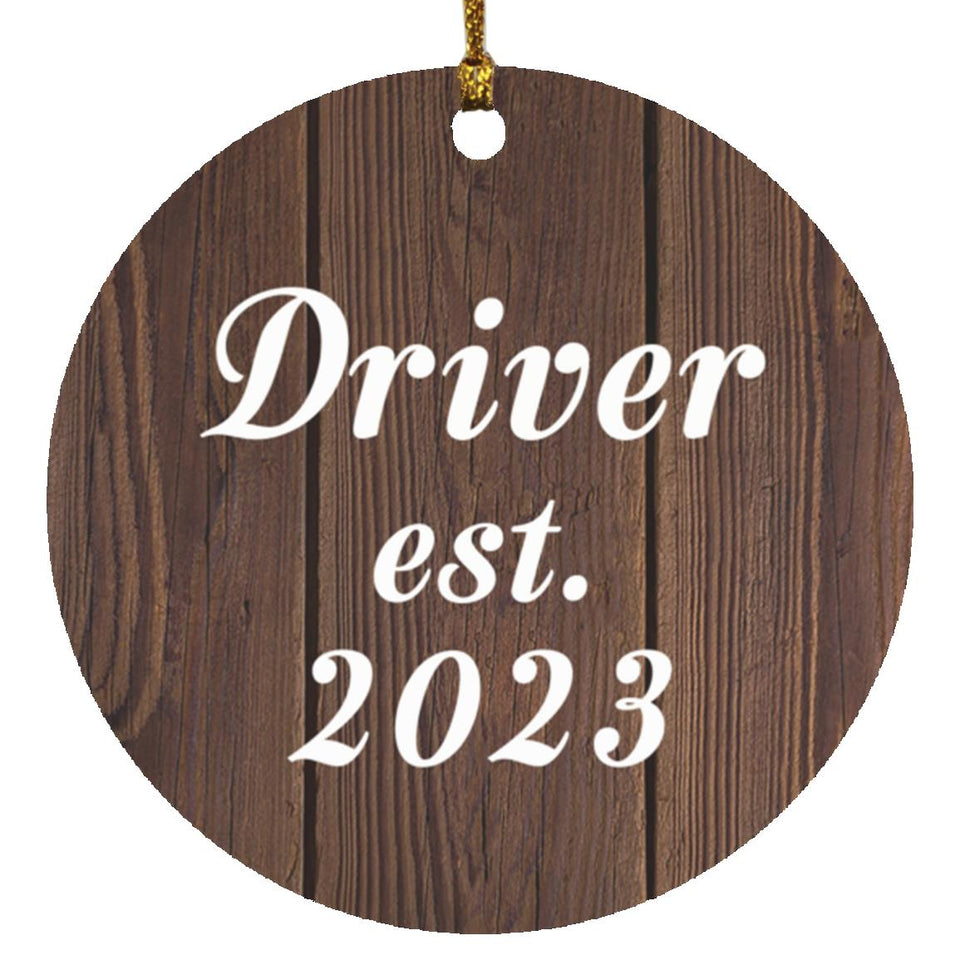 Driver Established Est. 2023 - Circle Ornament D