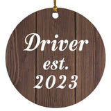 Driver Established Est. 2023 - Circle Ornament D