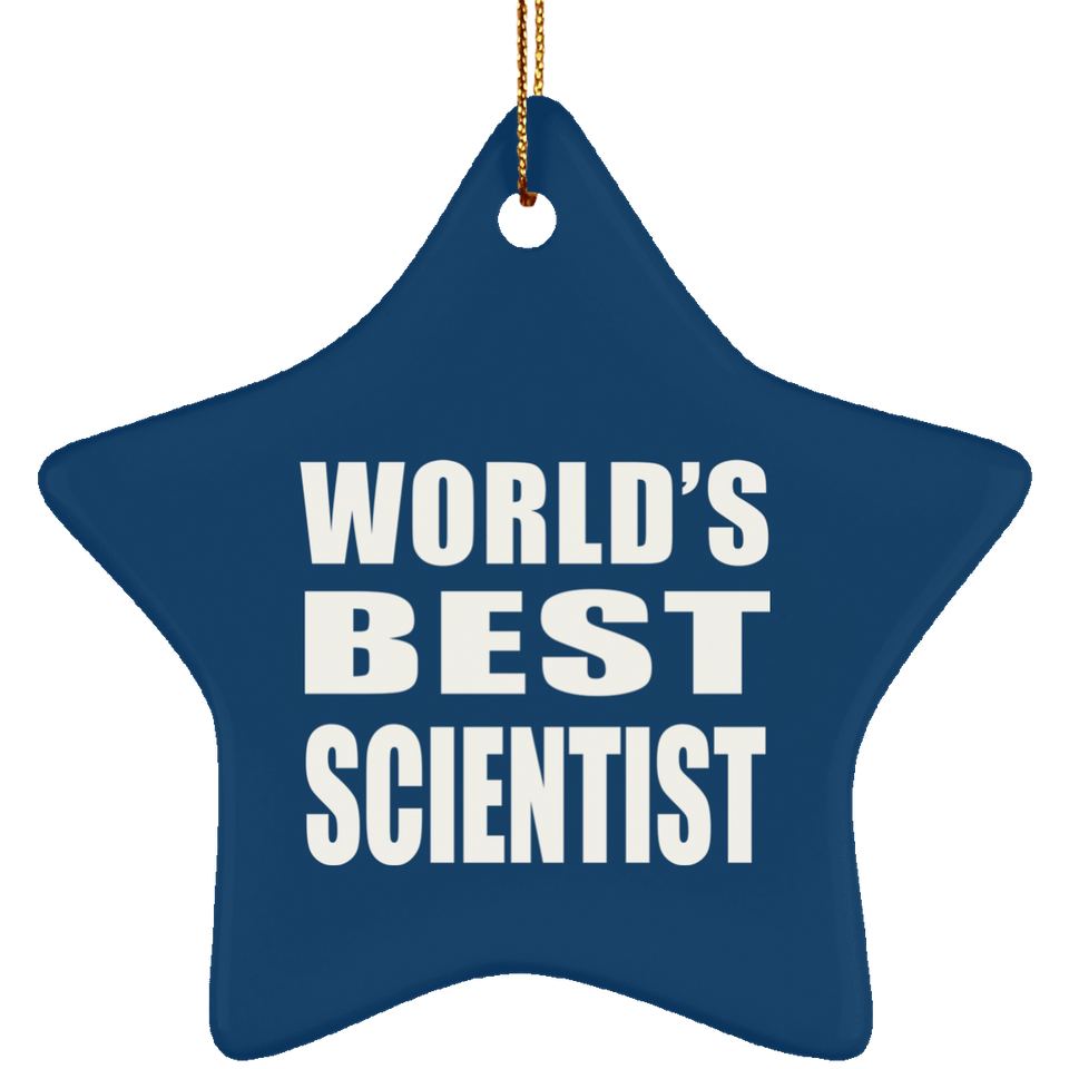 World's Best Scientist - Star Ornament