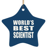 World's Best Scientist - Star Ornament