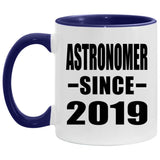 Astronomer Since 2019 - 11oz Accent Mug Purple