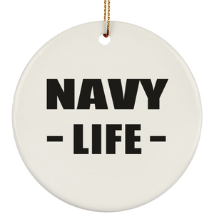 Navy Life - Circle Ornament