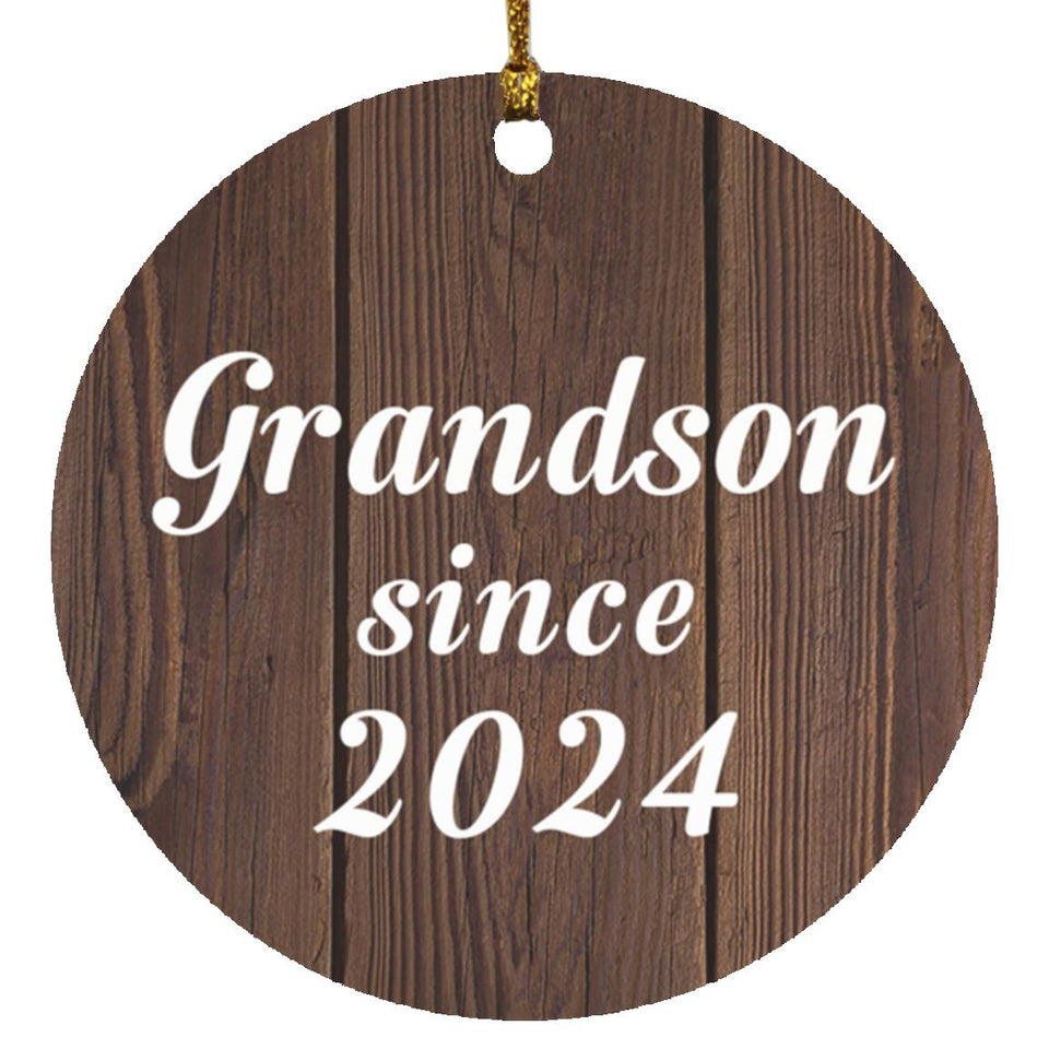 Grandson Since 2024 - Circle Ornament D